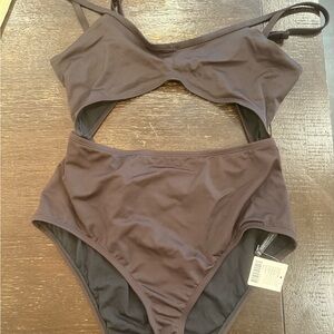 Out from Under Brown Cut Out One-Piece